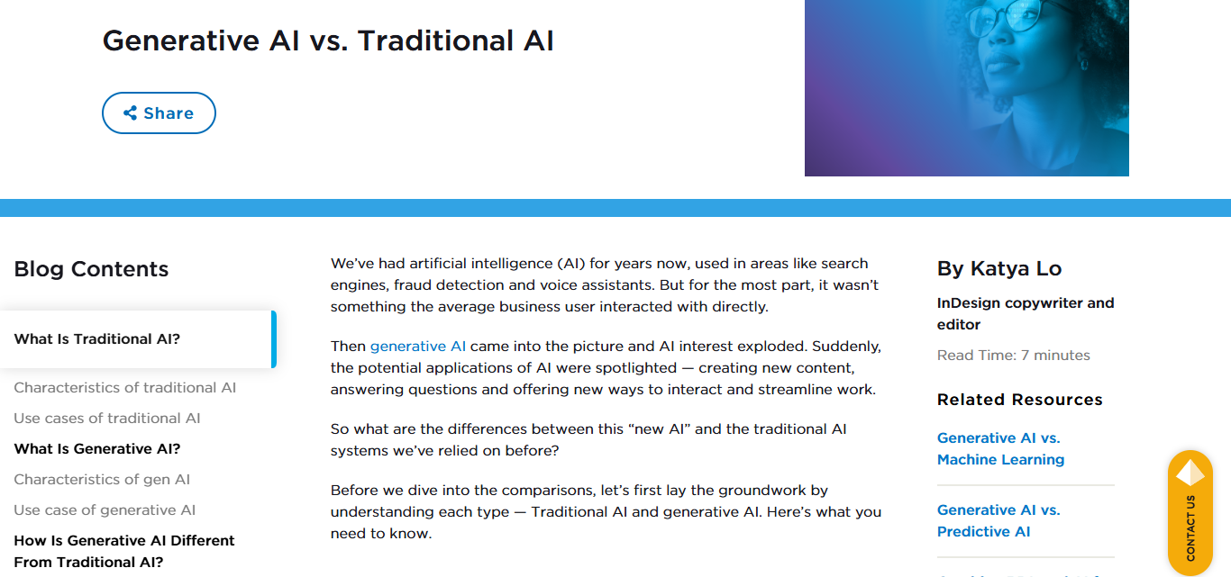 Generative AI vs. Traditional AI Tools