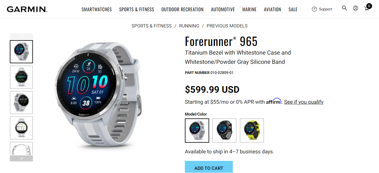Garmin Forerunner 965