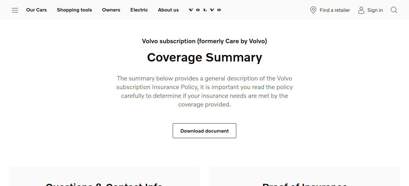 Care by Volvo