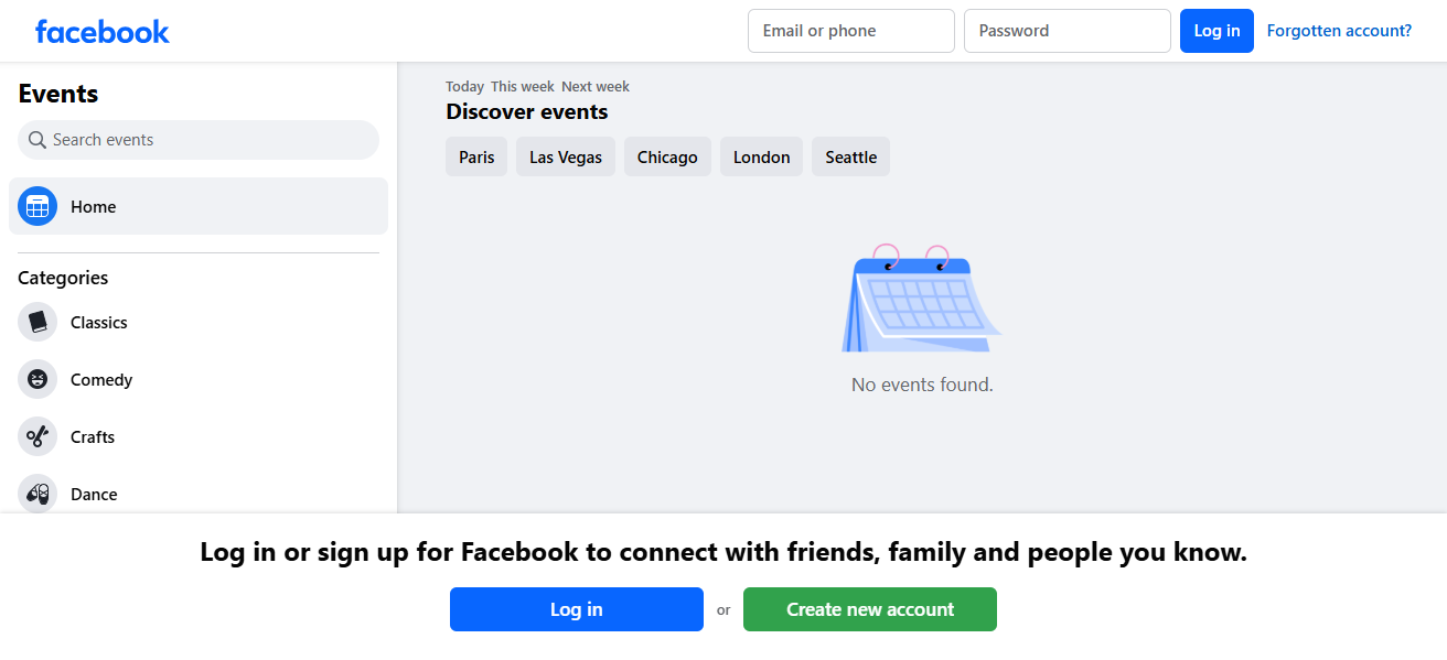 Facebook Events