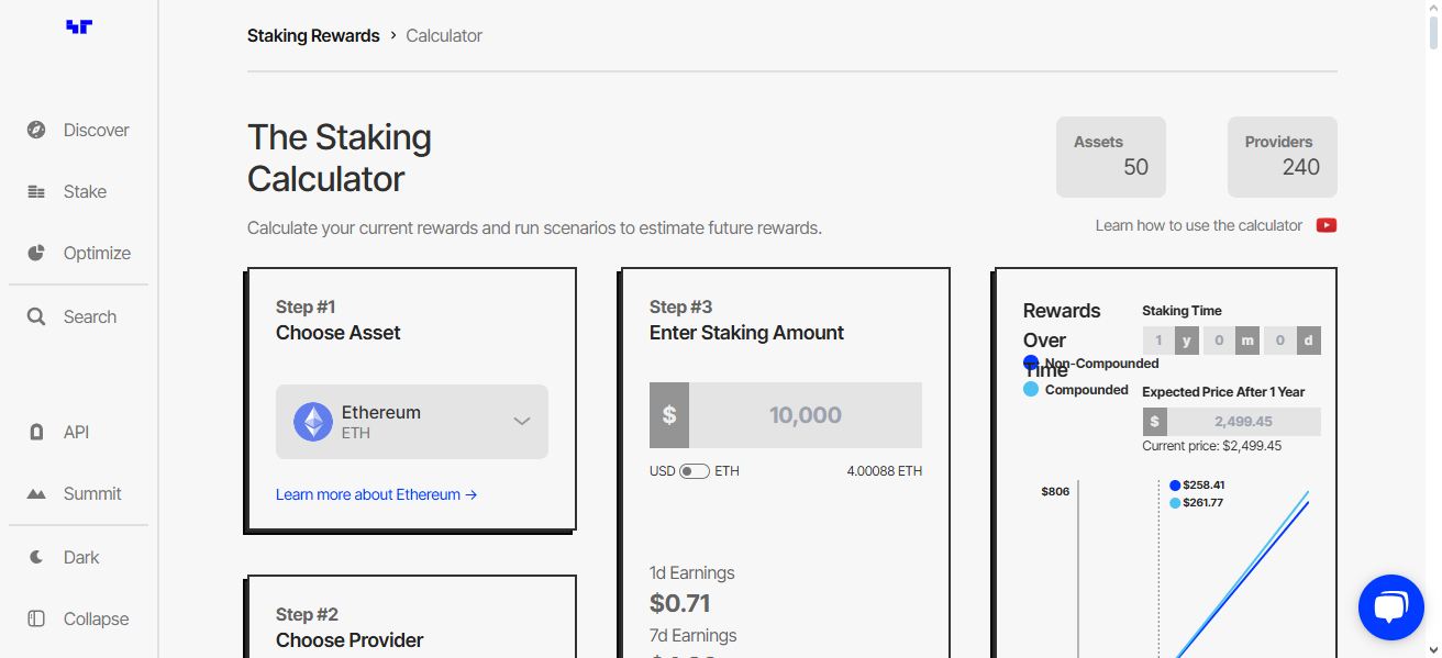 Staking Rewards Calculator