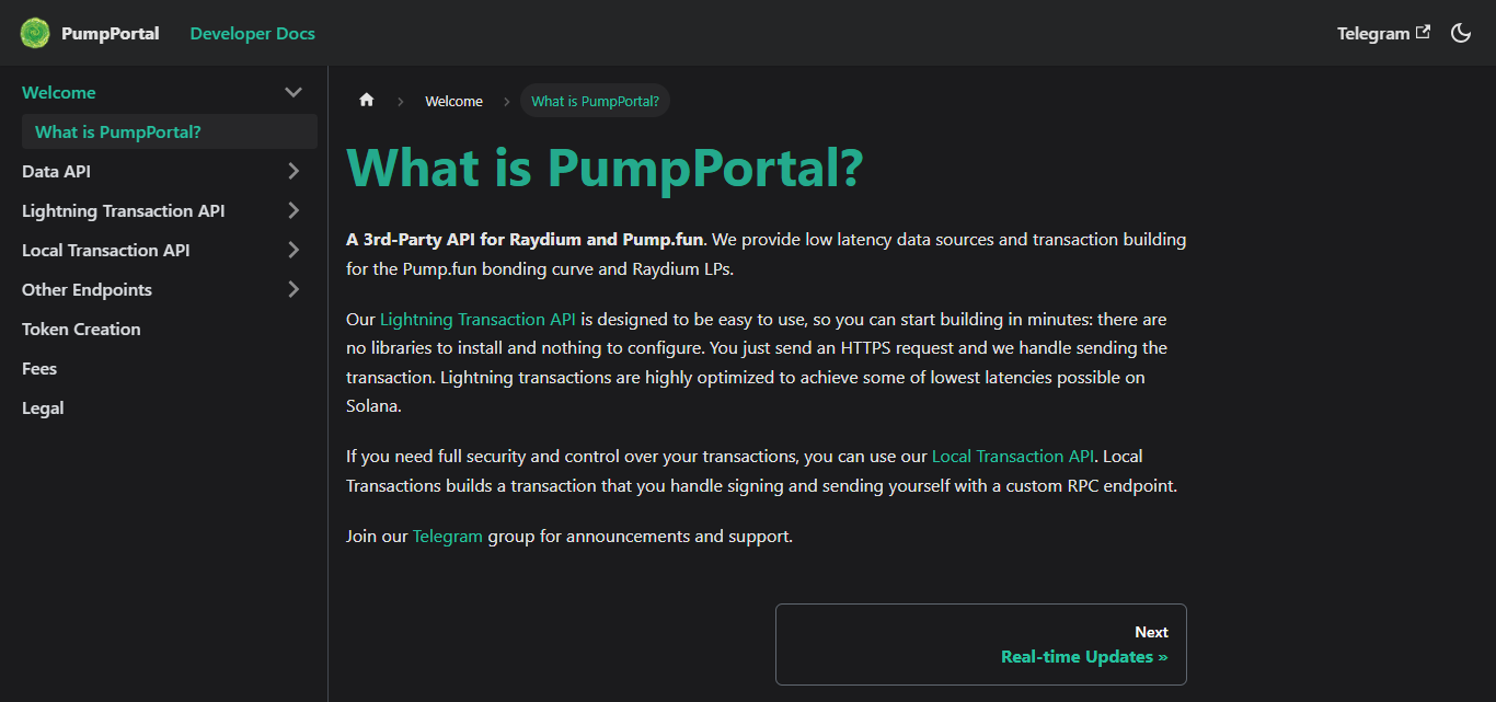 PumpPortal API