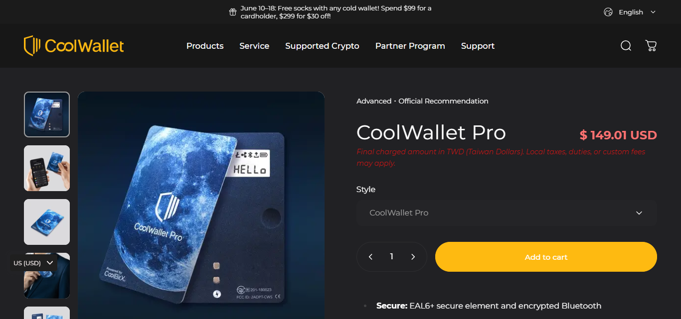 CoolWallet Pro
