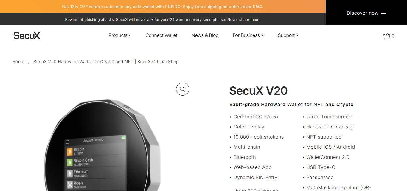 SecuX V20