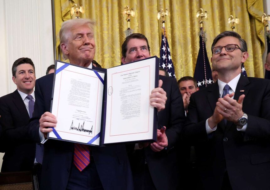 Trump signs the GENIUS Act into law, creating the first U.S. stablecoin regulation and signaling a major shift in national crypto policy and oversight.