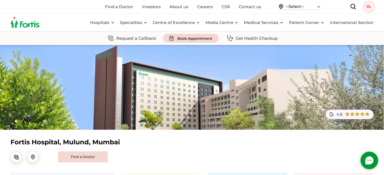 Fortis Hospital, Mumbai