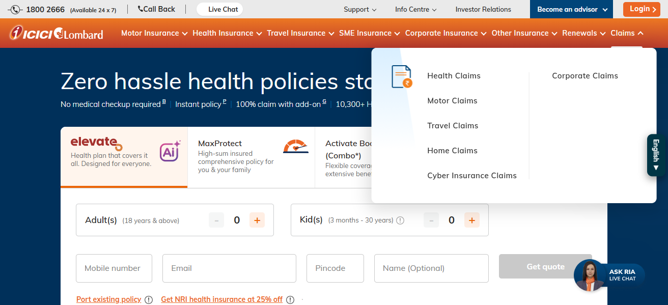 ICICI Lombard Complete Health Insurance