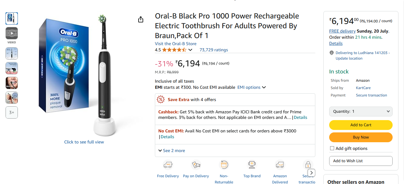 Oral-B Pro 1000