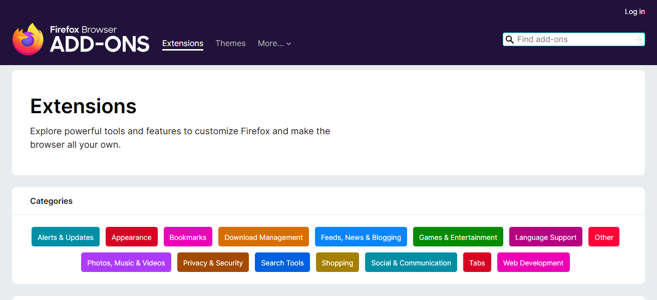 Firefox with Extensions