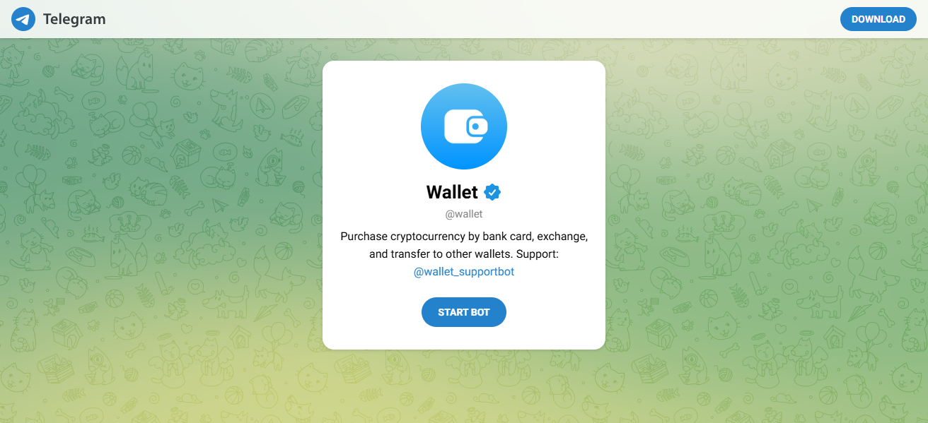 Wallet Bot (@wallet)