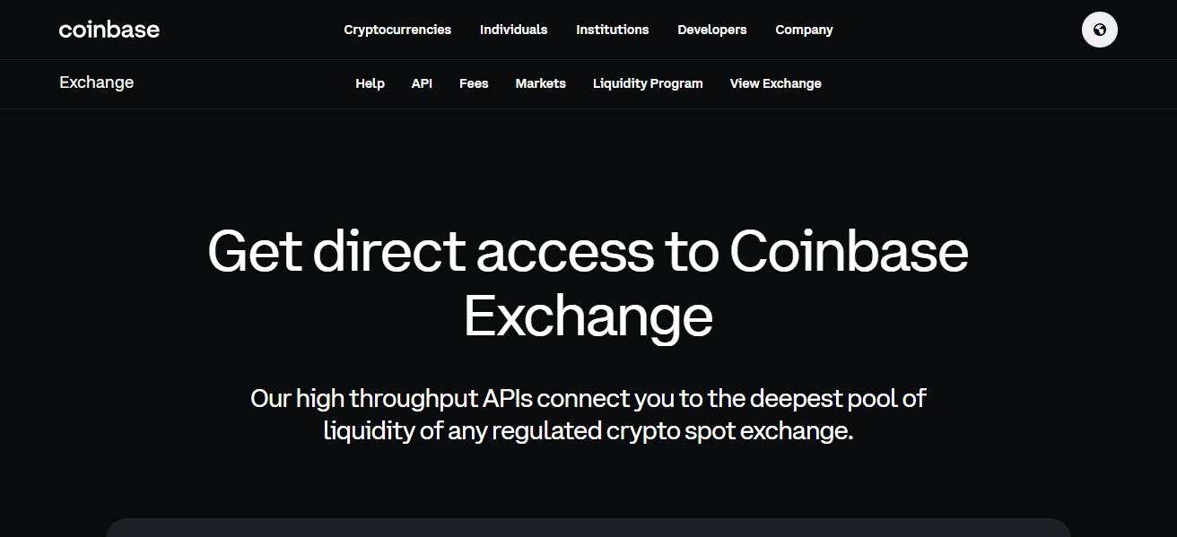 Coinbase Exchange
