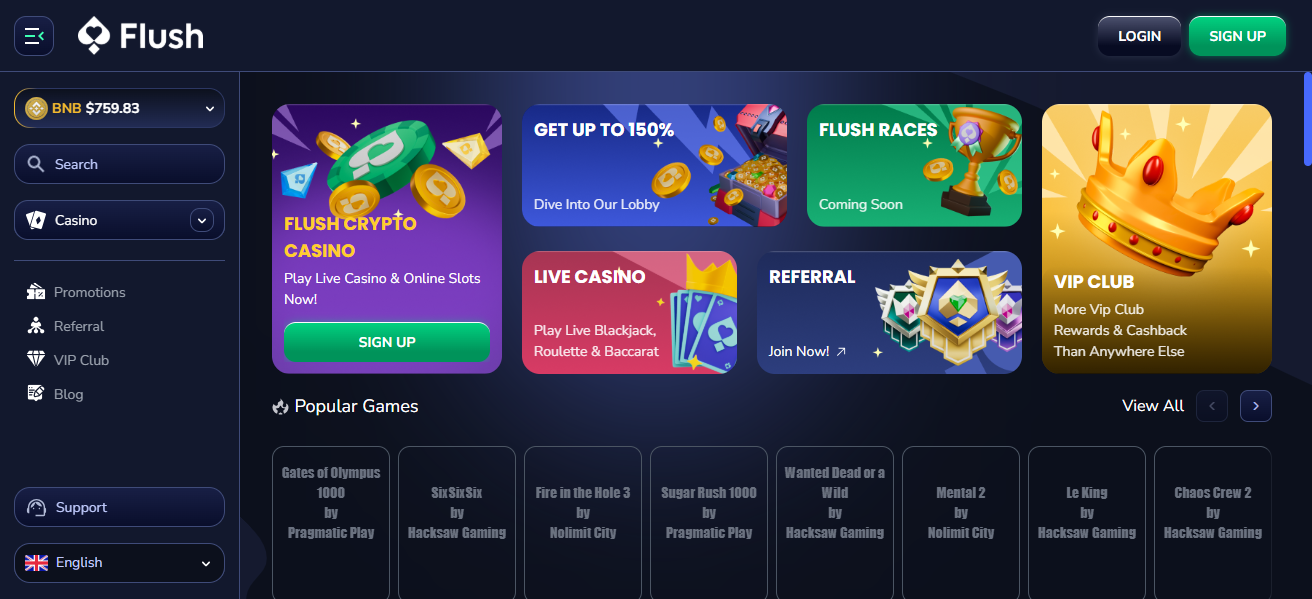 Flush casino