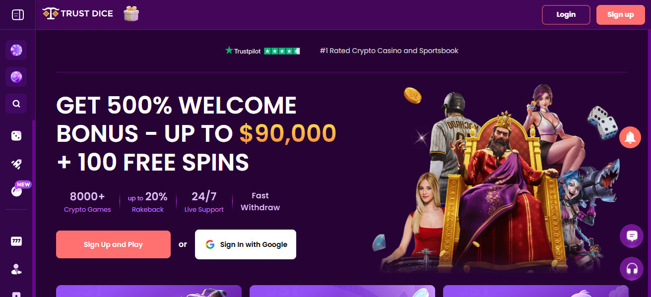 Trust Dice casino