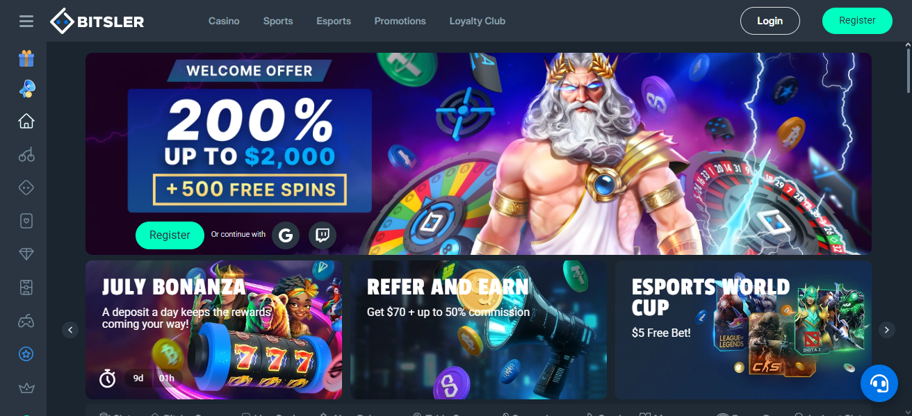 Bitsler casino