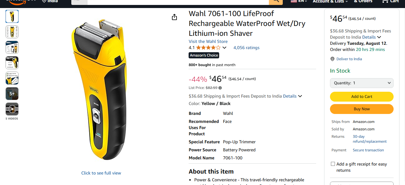 Wahl Lifeproof Lithium Ion Foil