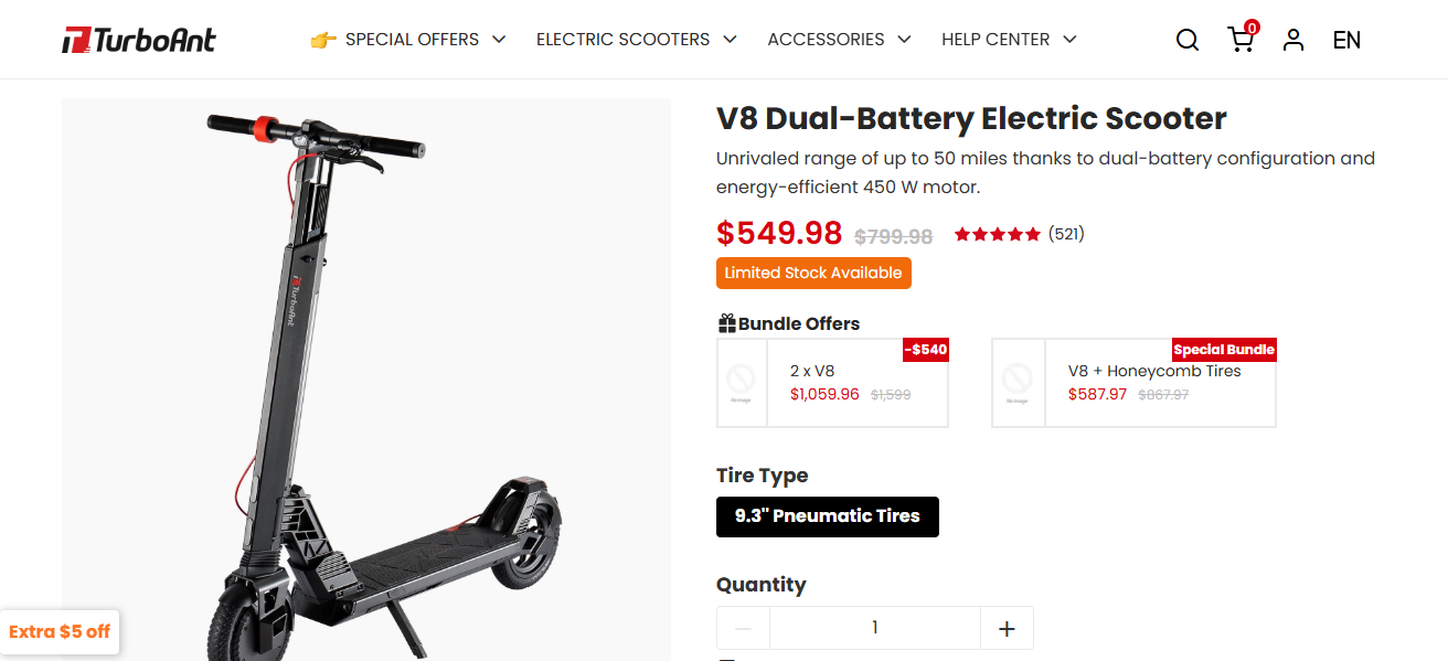 TurboAnt V8 Dual-Battery