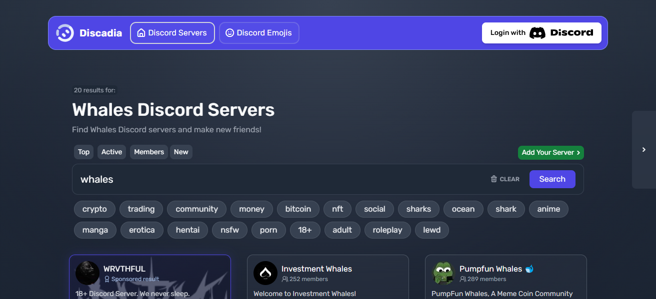 3. Free Whale Bots in Discord Communities