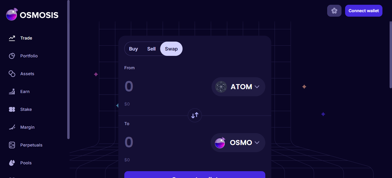 Access Osmosis DEX