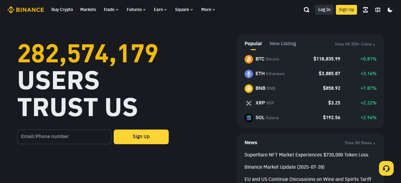 Binance Web
