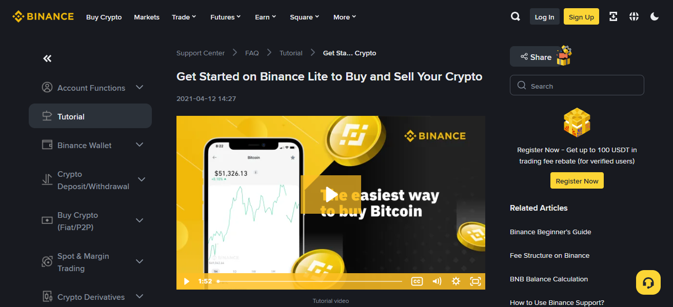 Binance Lite