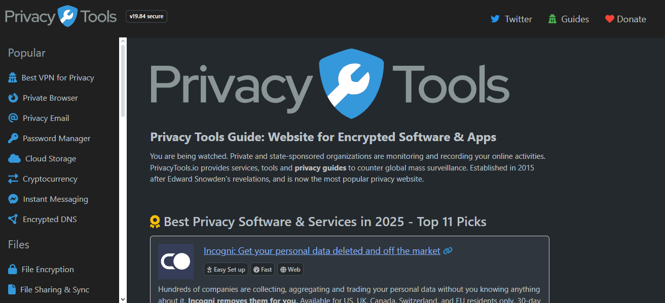 PrivacyTools.io
