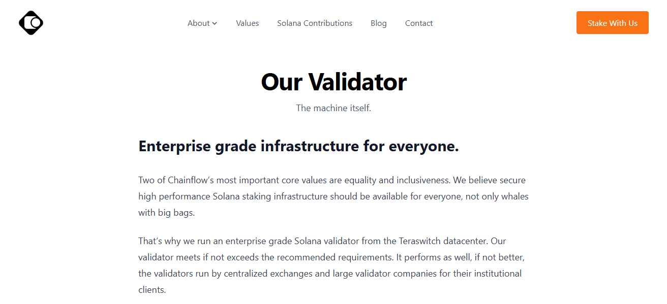 Chainflow Validator Tools