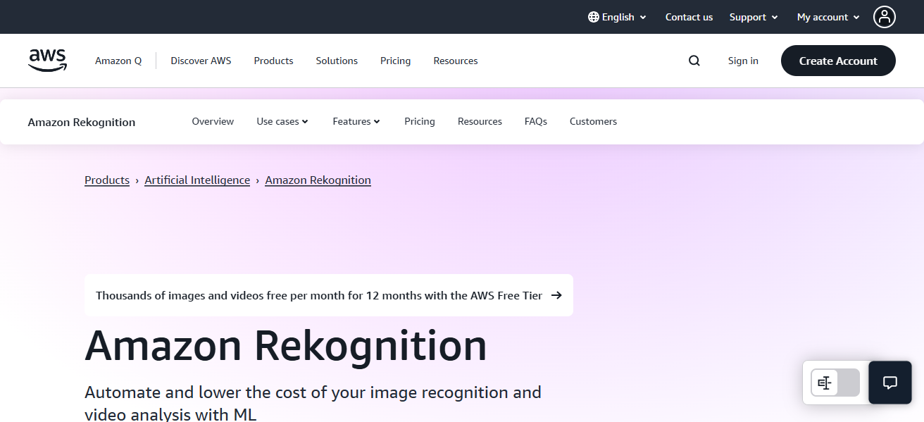 Amazon Rekognition
