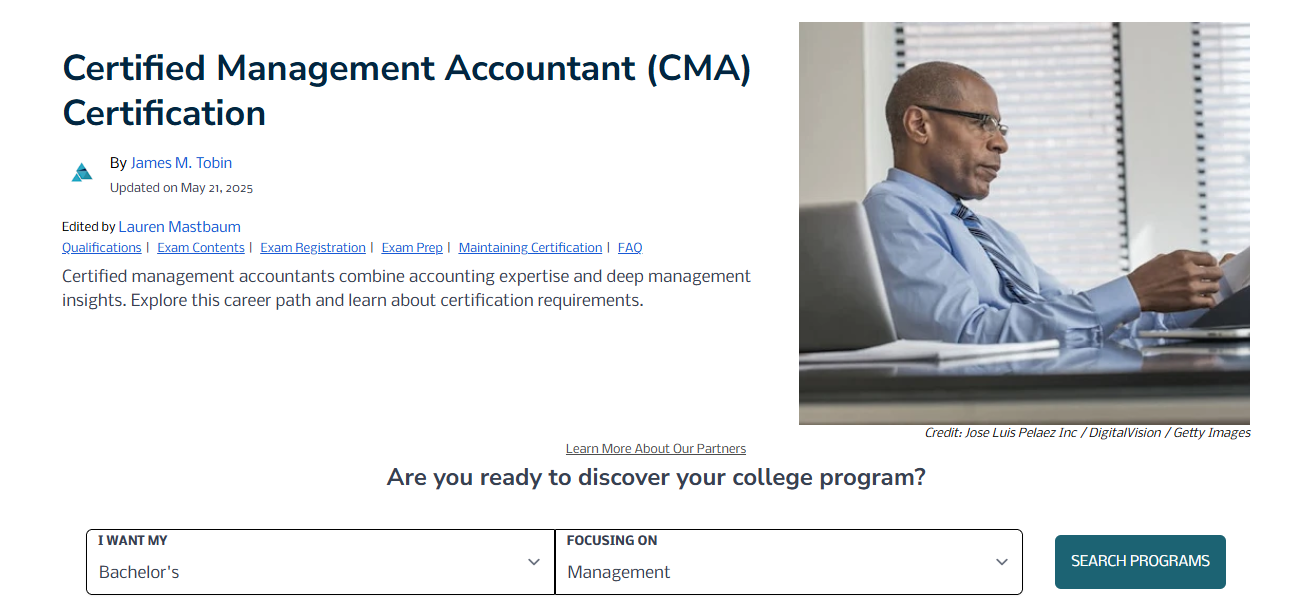 Certified Management Accountant (CMA)