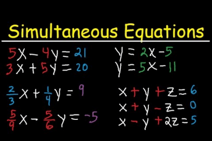 How To Solve Simultaneous Equations: Easy Methods & Examples
