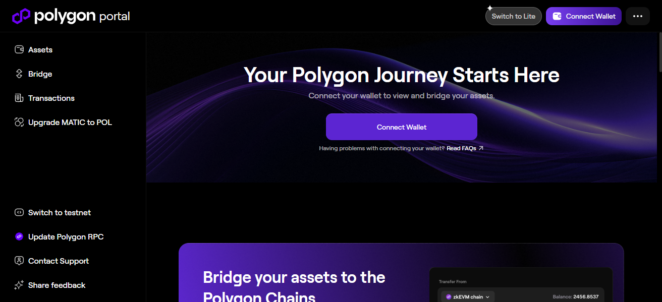 Bridge your ETH to Polygon