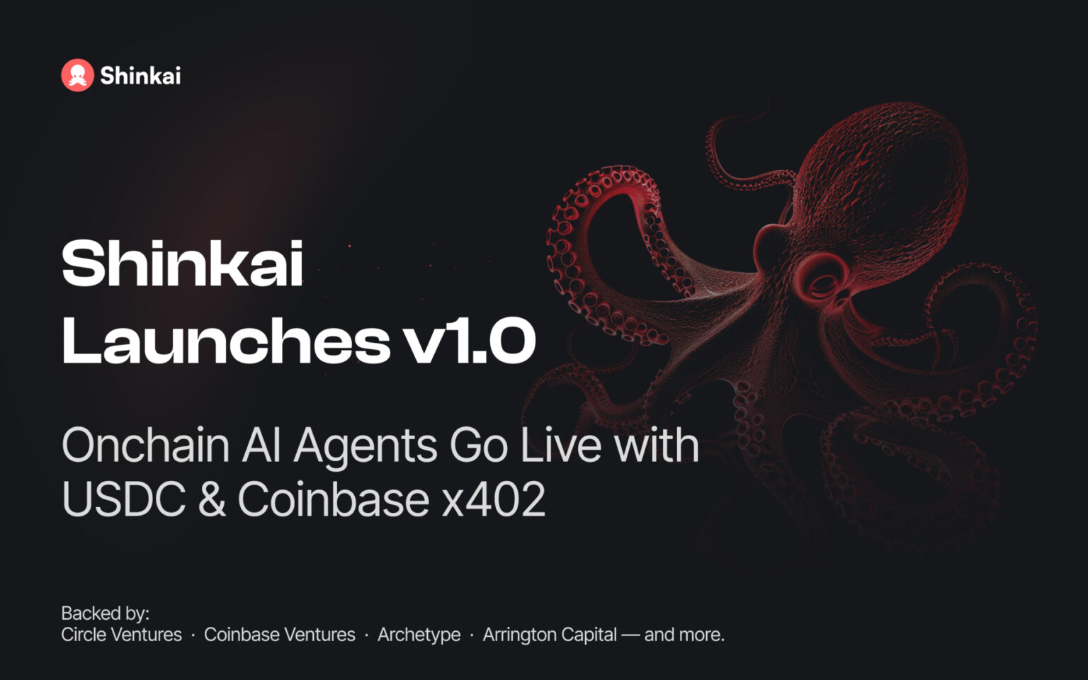 Shinkai Launches v1.0: Onchain AI Agents Go Live