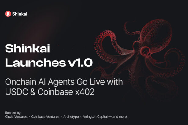 Shinkai Launches v1.0: Onchain AI Agents Go Live
