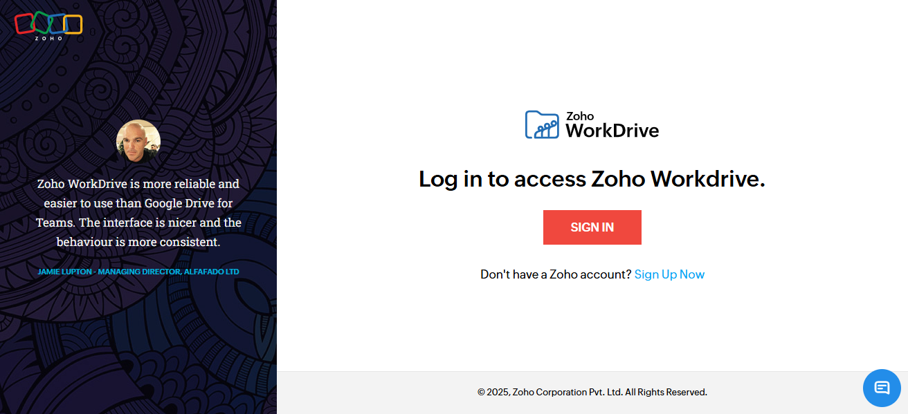 Zoho WorkDrive