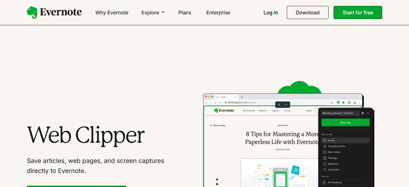 Evernote Web Clipper