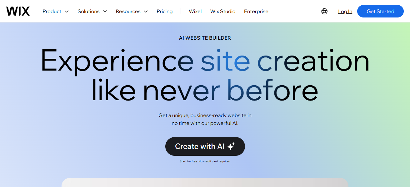 4.Wix AI