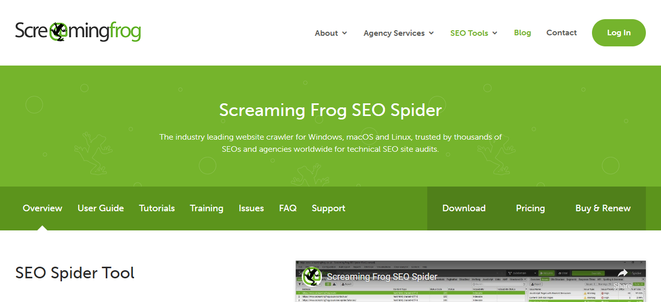 Screaming Frog SEO Spider