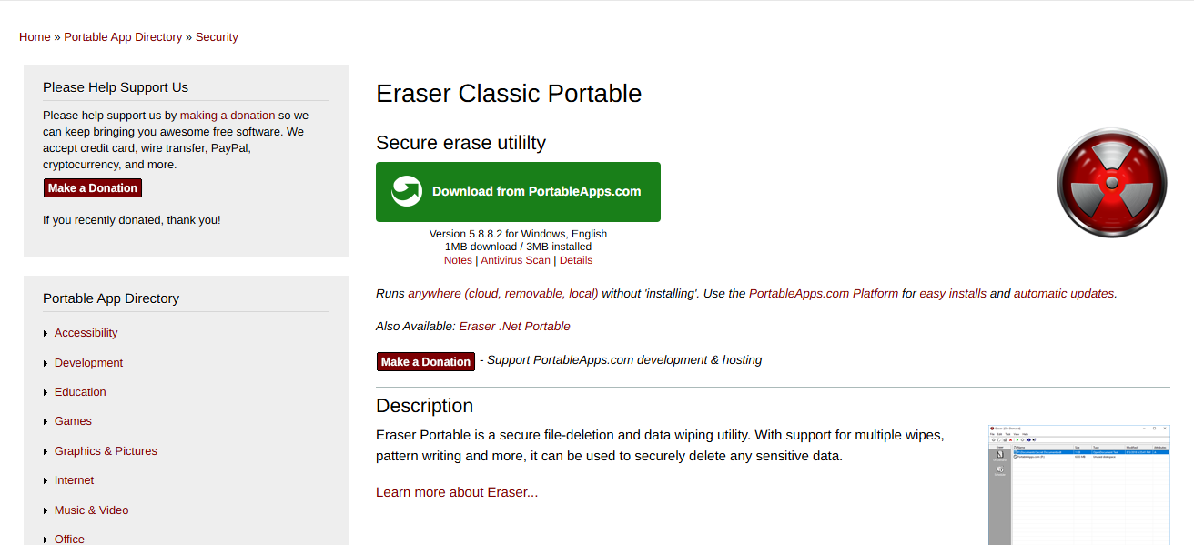 Eraser (Portable)