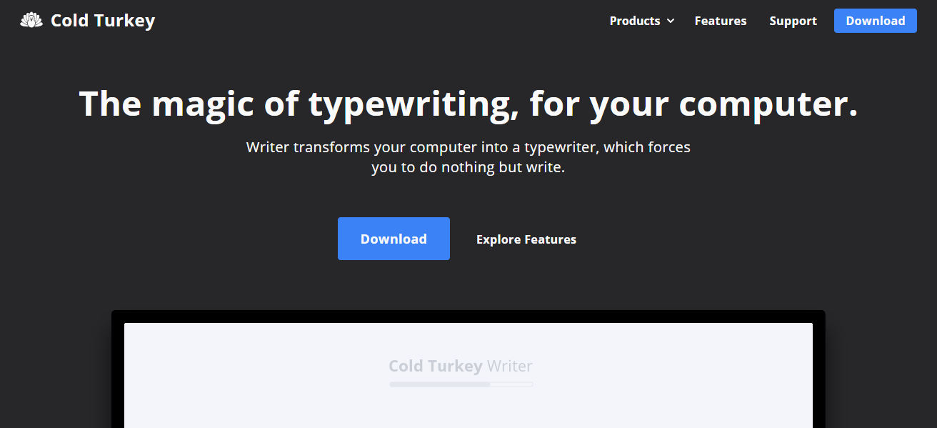Cold Turkey Writer