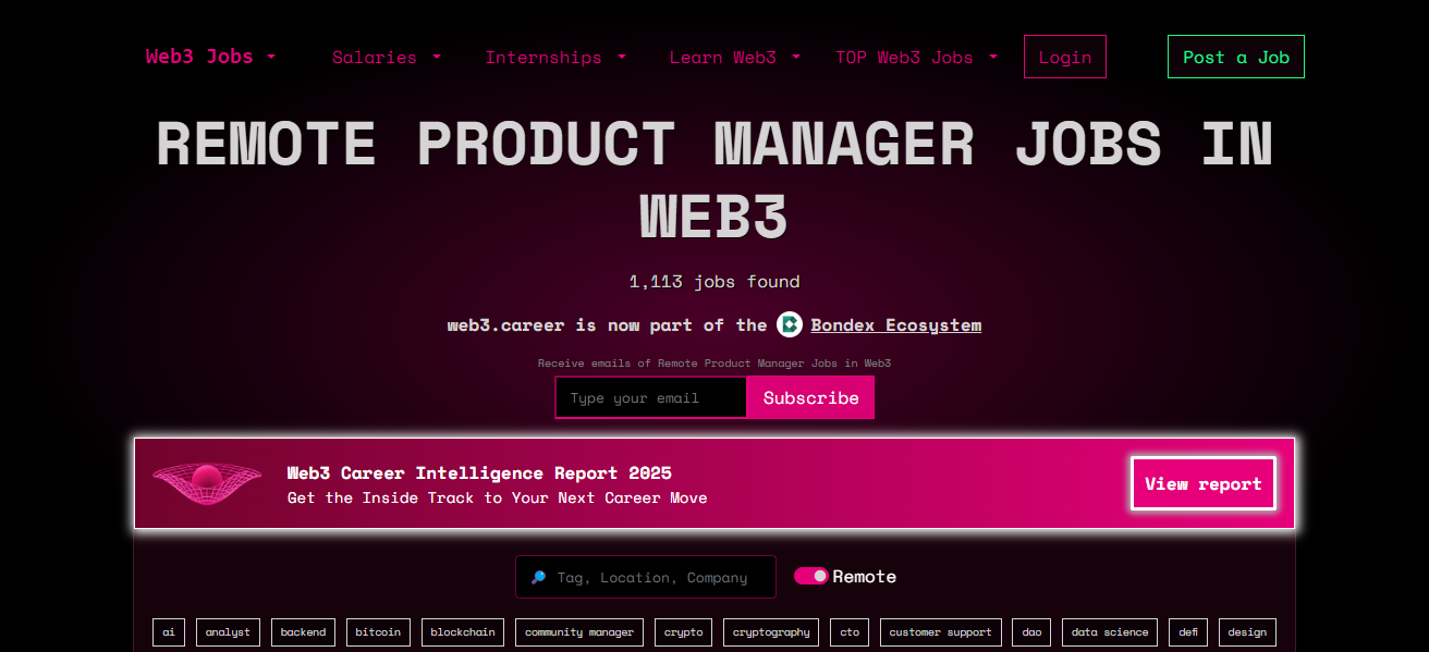 Web3 Product Manager