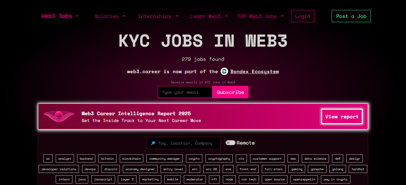 Web3 KYC/AML Compliance Specialist