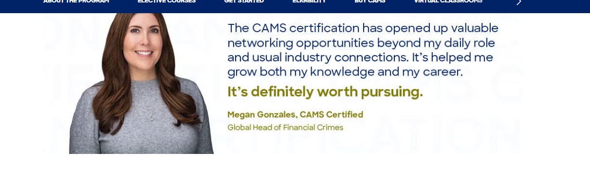 CAMS-Audit (Certified Anti-Money Laundering Specialist – Audit)