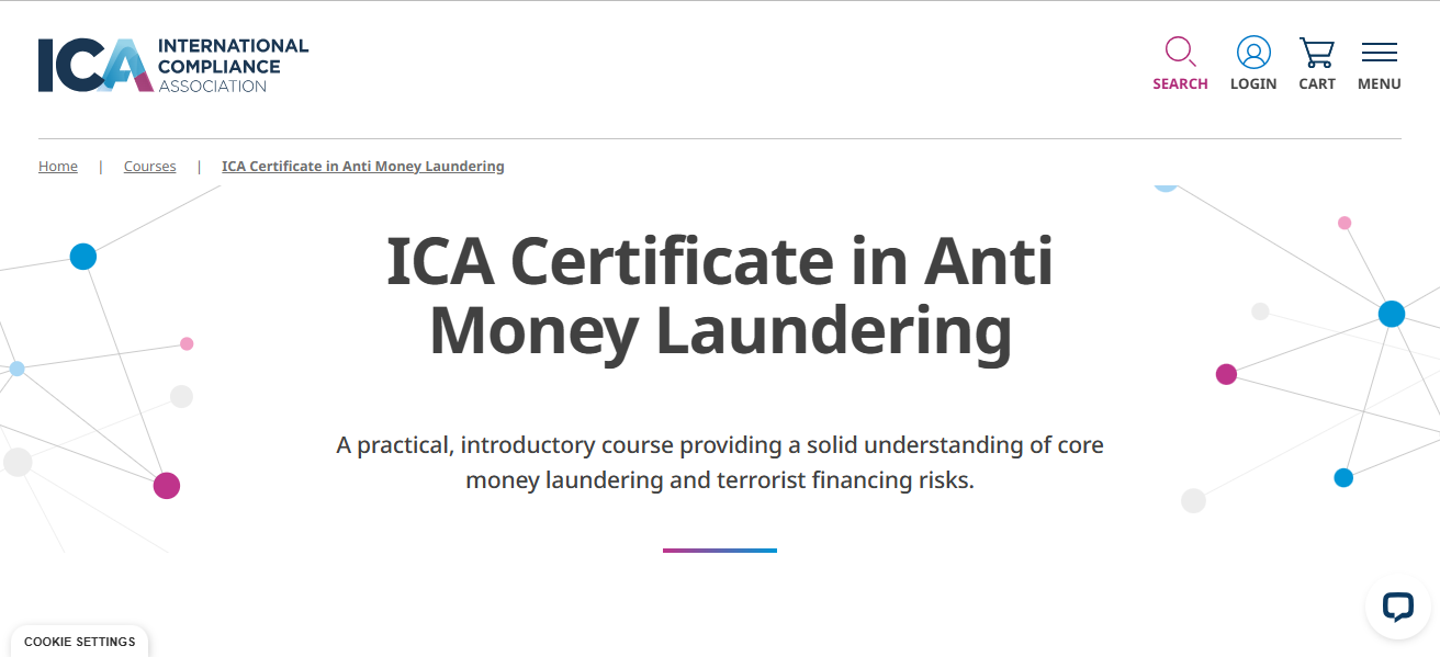 ICA Specialist Certificates (KYC, Sanctions, FinTech AML)