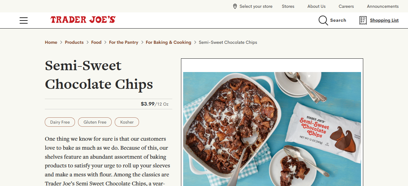 Trader Joe’s Chocolate Chip