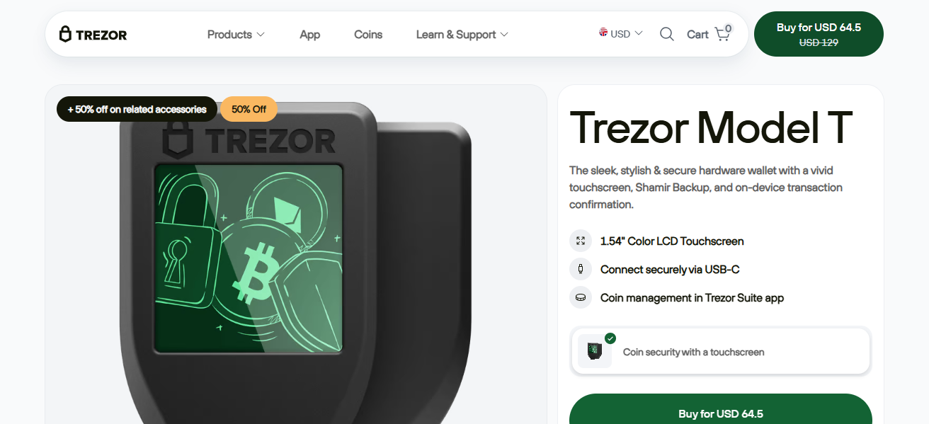 Trezor Model T