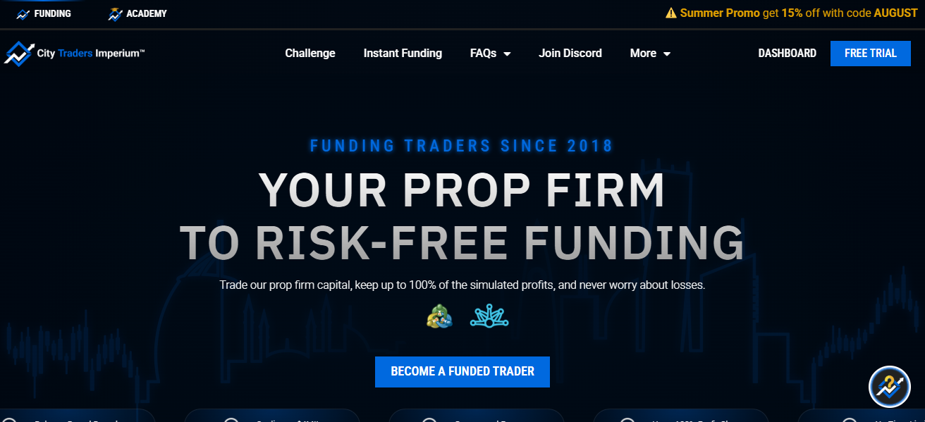 20 Best Prop Firms Like City Traders Imperium & SurgeTrader in 2025