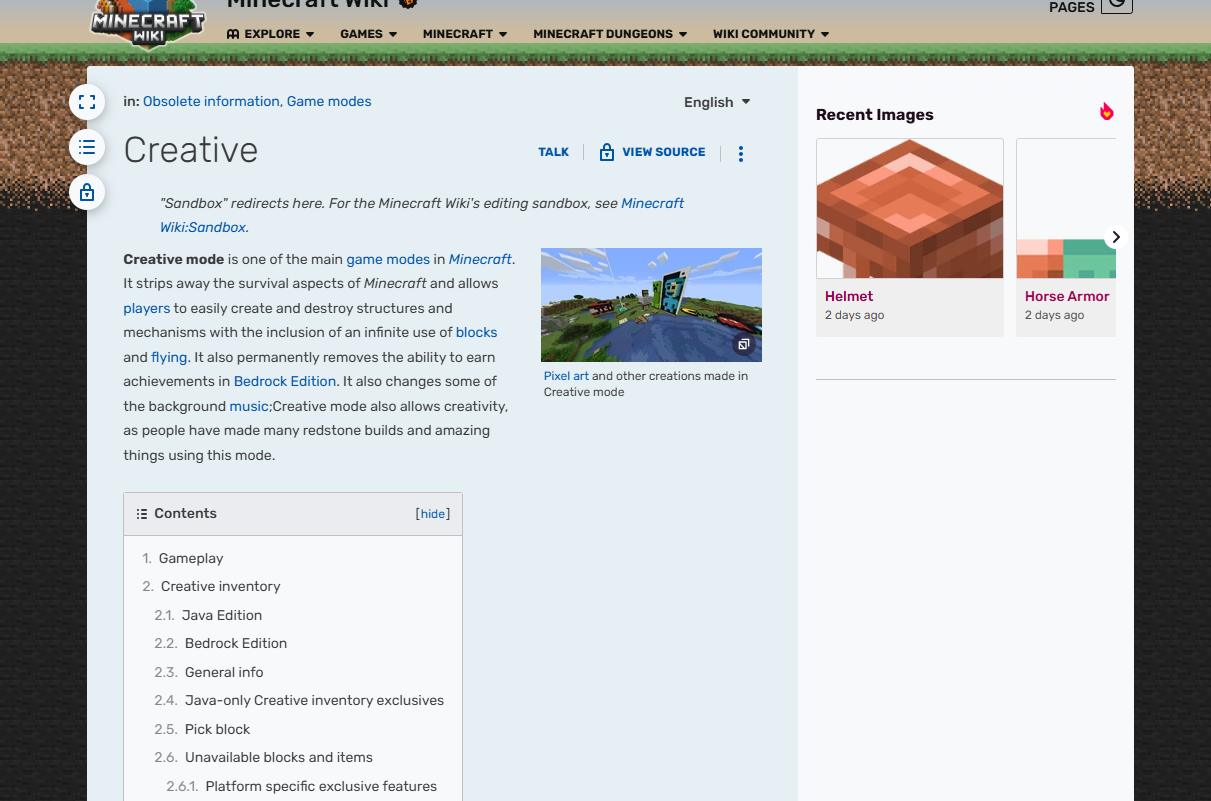 Minecraft (Creative Mode)