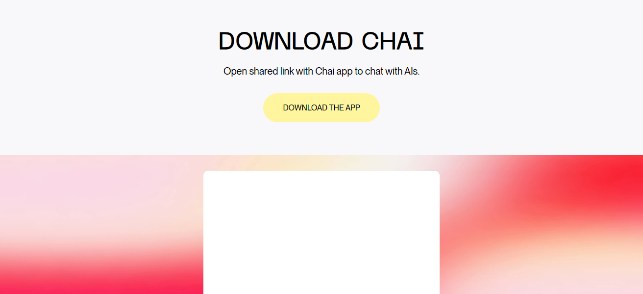 Chai App