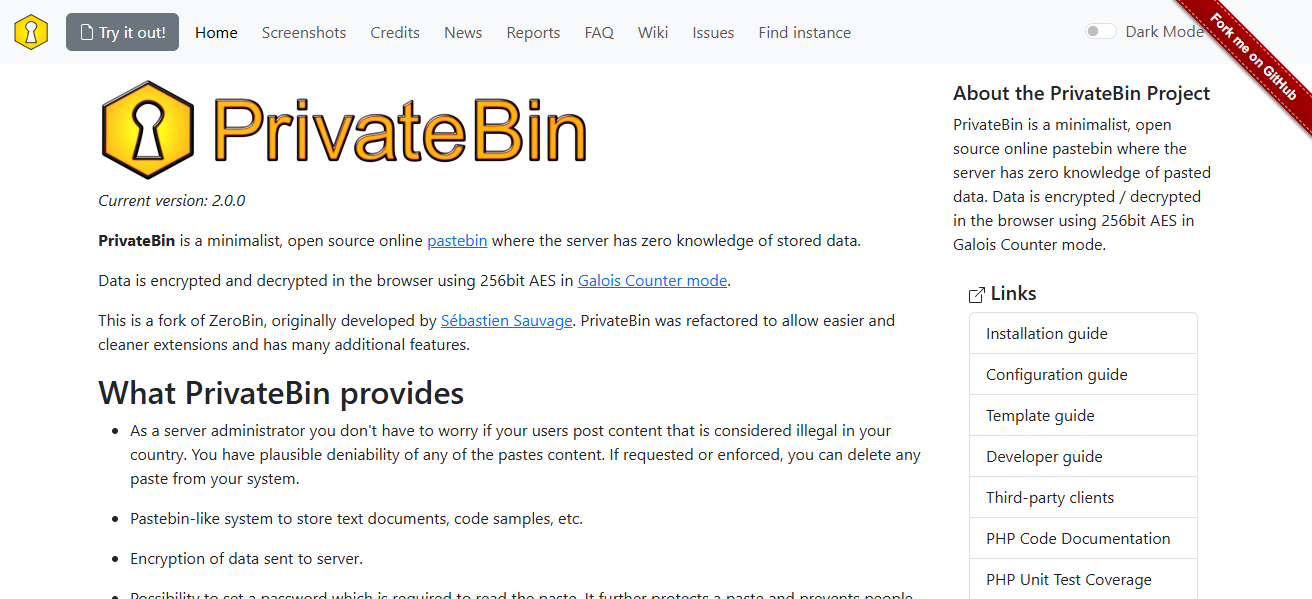 PrivateBin
