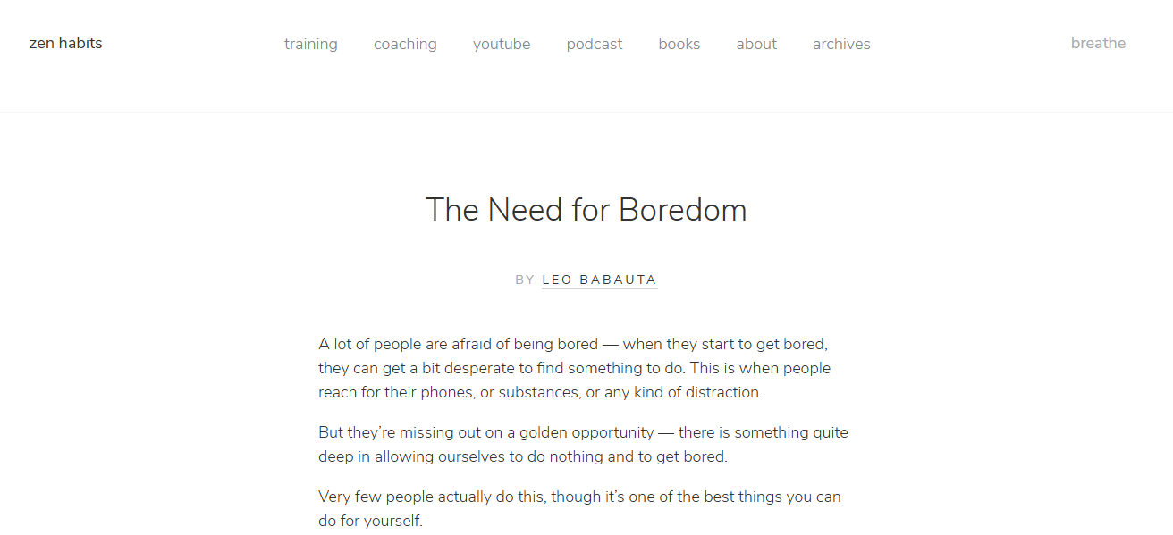 ZenHabits.net