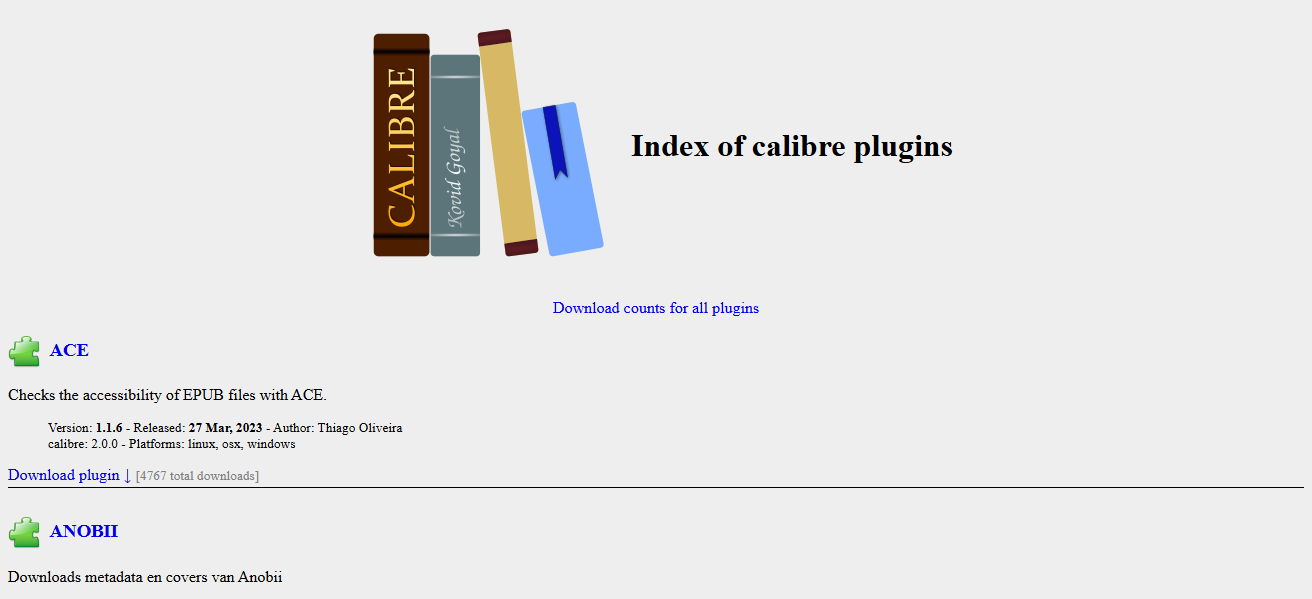 Calibre (with plugins)